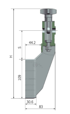 Кронштейн ограждения поворотный Ø12,5 мм c барашком